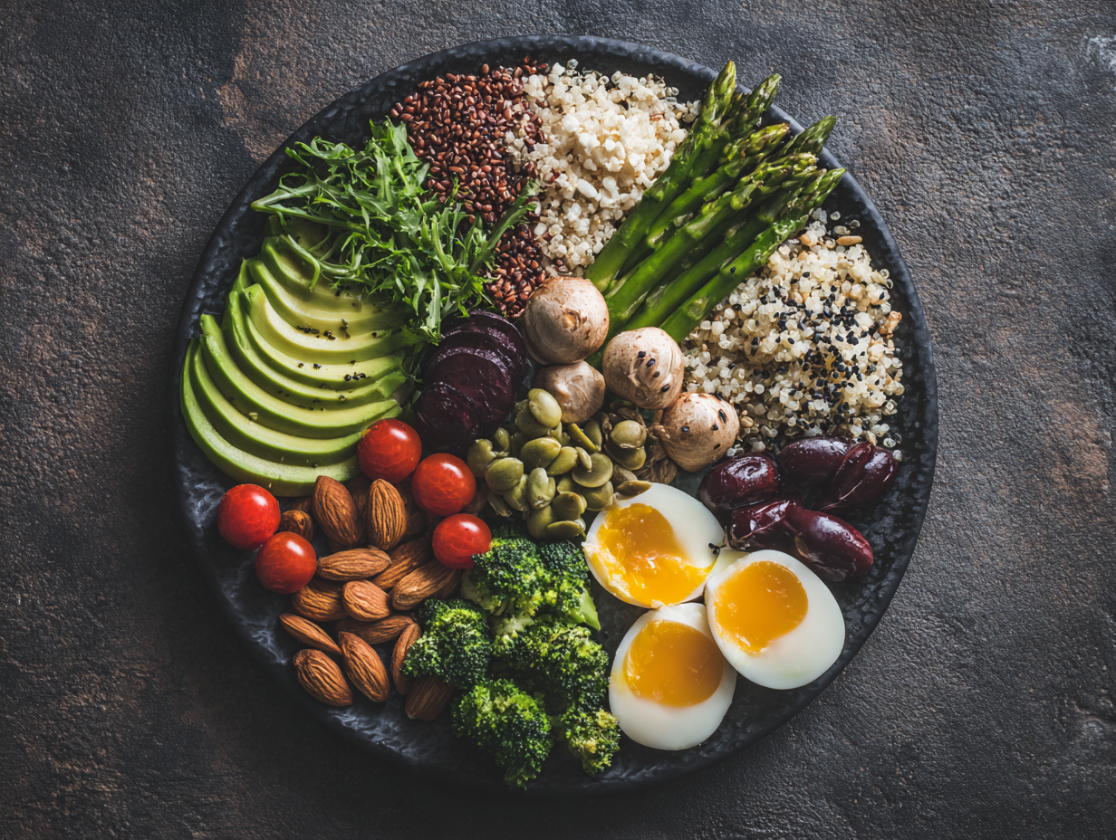 Збалансований сніданок з фруктами та злаками